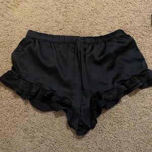 Victoria's Secret Black Silky PJ Shorts